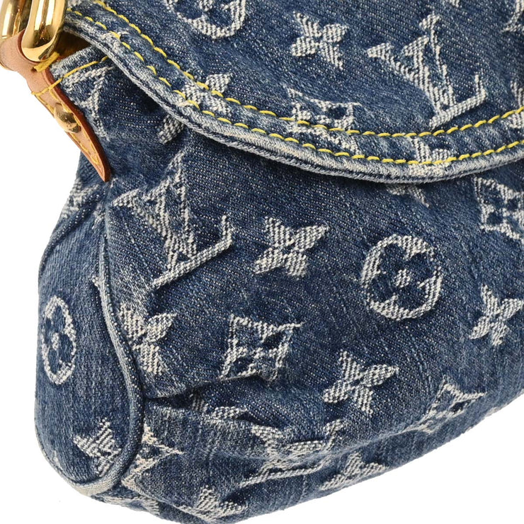 Louis Vuitton Blue Monogram Denim Mini Pleaty Handbag M95050 CA1005 166534