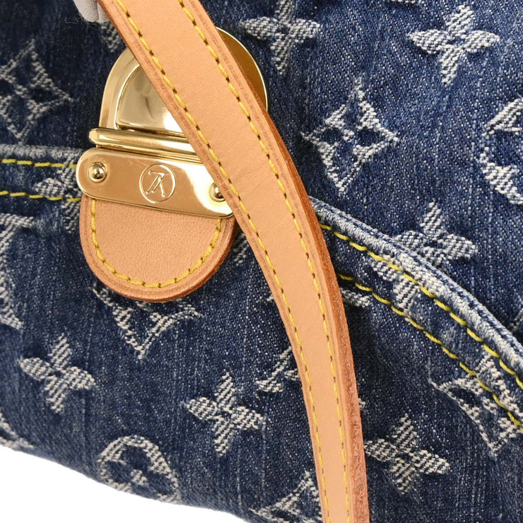 Louis Vuitton Blue Monogram Denim Mini Pleaty Handbag M95050 CA1005 166534