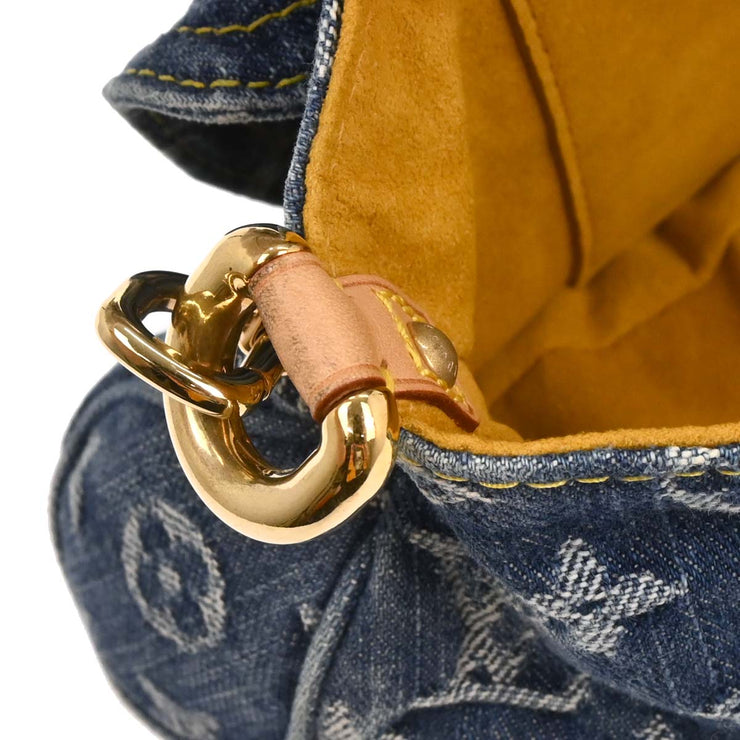 Louis Vuitton Blue Monogram Denim Mini Pleaty Handbag M95050 CA1005 166534