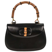 Gucci Black Bamboo Handbag 000-2113-0633 166546