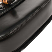 Gucci Black Bamboo Handbag 000-2113-0633 166546