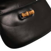 Gucci Black Bamboo Handbag 000-2113-0633 166546