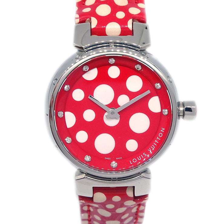 Louis Vuitton Q12M7 Tambour Yayoi Kusama Quartz Watch 166552