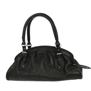Christian Dior Black Leather My Dior Frame Bowling Handbag 01-RU-1026 166561