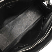 Christian Dior Black Leather My Dior Frame Bowling Handbag 01-RU-1026 166561