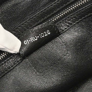 Christian Dior Black Leather My Dior Frame Bowling Handbag 01-RU-1026 166561