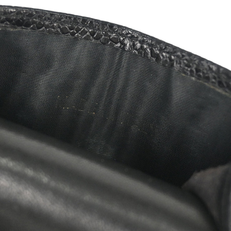 Chanel Black Calfskin Timeless Sunglasses Case Small Good 166562