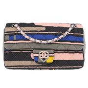 Chanel Pink Cotton Heart Flap Shoulder Bag 166567