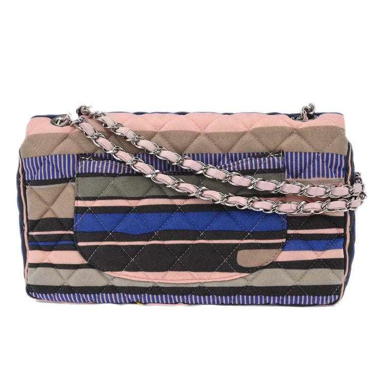 Chanel Pink Cotton Heart Flap Shoulder Bag 166567