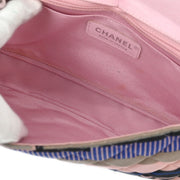 Chanel Pink Cotton Heart Flap Shoulder Bag 166567