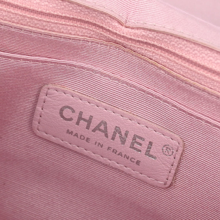 Chanel Pink Cotton Heart Flap Shoulder Bag 166567
