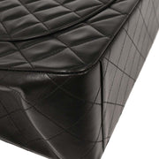 Chanel Black Lambskin Maxi Classic Flap Shoulder Bag 166570