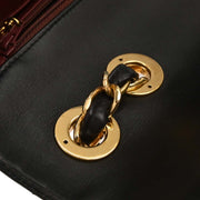 Chanel Black Lambskin Maxi Classic Flap Shoulder Bag 166570