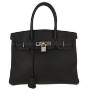 Hermes Black Togo Birkin 30 Handbag 22 Square:F 166575