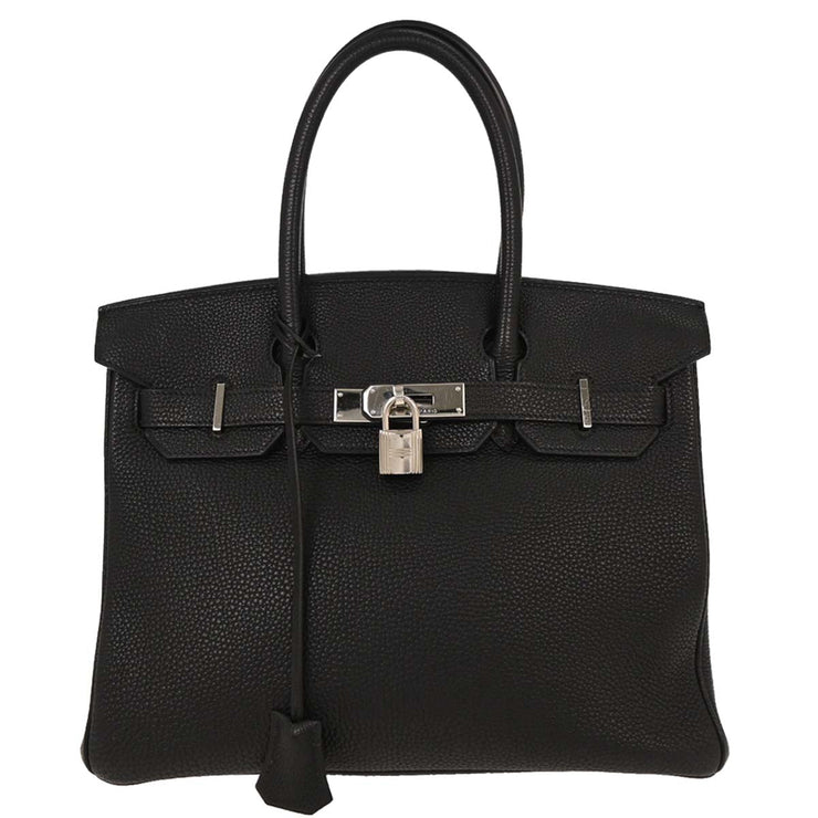 Hermes Black Togo Birkin 30 Handbag 22 Square:F 166575