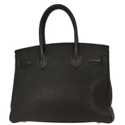 Hermes Black Togo Birkin 30 Handbag 22 Square:F 166575