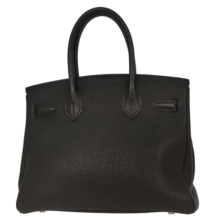 Hermes Black Togo Birkin 30 Handbag 22 Square:F 166575