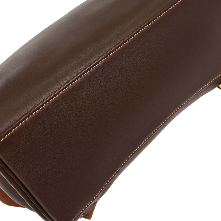 Hermes Havane Gulliver Kelly A Dos GM Backpack  Square:E N13 166576