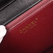 Chanel Black Lambskin Turnlock Small Half Flap Shoulder Bag 166578