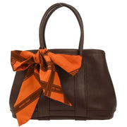 Hermes Havane Swift Garden Twilly TTPM Tote Handbag J I 166581