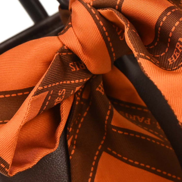Hermes Havane Swift Garden Twilly TTPM Tote Handbag J I 166581