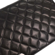 Chanel Black Lambskin Turnlock Small Half Flap Shoulder Bag 166582