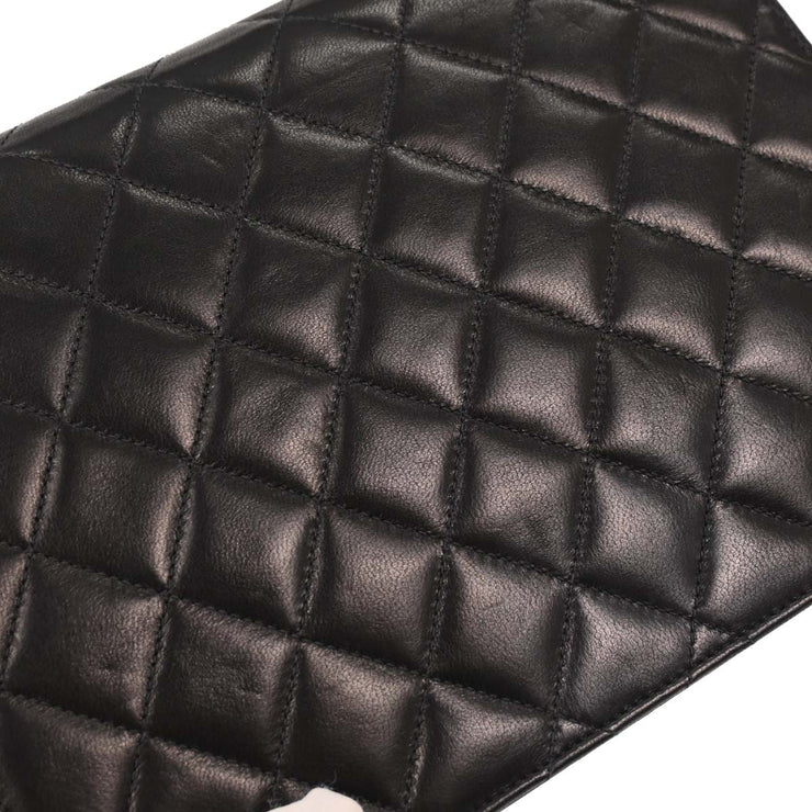 Chanel Black Lambskin Turnlock Small Half Flap Shoulder Bag 166582
