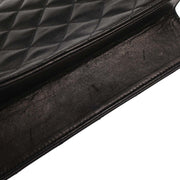 Chanel Black Lambskin Turnlock Small Half Flap Shoulder Bag 166582