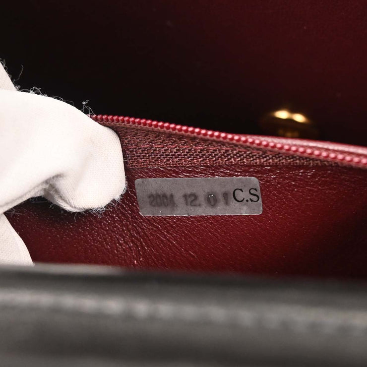 Chanel Black Lambskin Turnlock Small Half Flap Shoulder Bag 166582