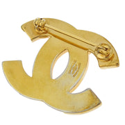Chanel CC Brooch Pin Rhinestone Gold 02P 166589