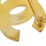 Chanel CC Brooch Pin Rhinestone Gold 02P 166589