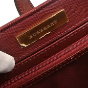 Burberry Beige Bordeaux Burberry Check Tote Bag 166591