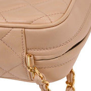 Chanel Beige Lambskin Camera Bag Small 166597