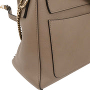 Chloe Gray Leather Faye Day 2way Handbag 02185665-23 166608