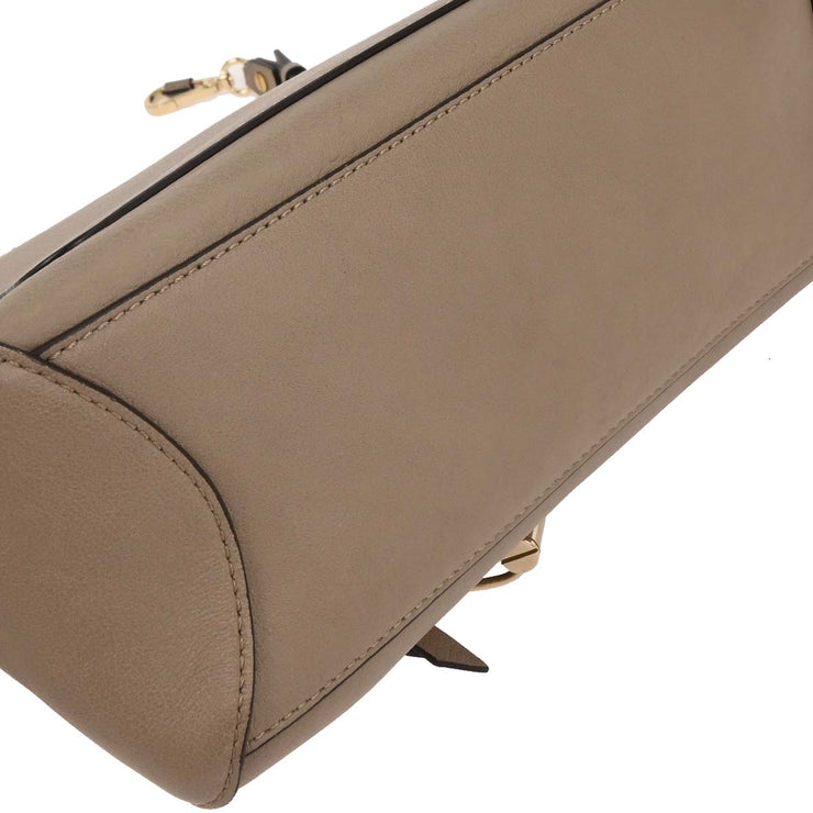 Chloe Gray Leather Faye Day 2way Handbag 02185665-23 166608
