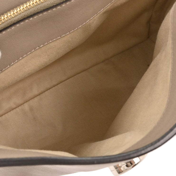 Chloe Gray Leather Faye Day 2way Handbag 02185665-23 166608