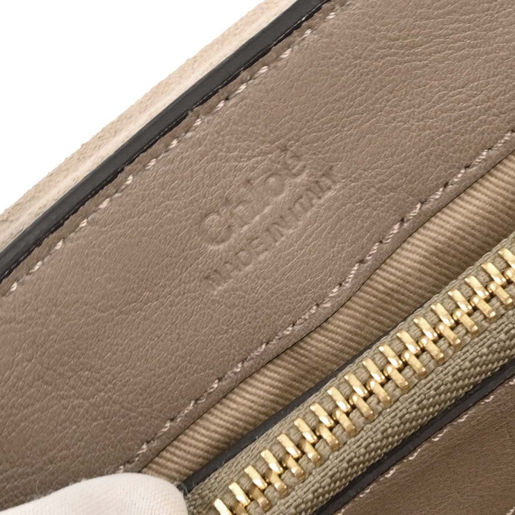 Chloe Gray Leather Faye Day 2way Handbag 02185665-23 166608