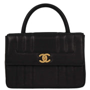 Chanel Black Calfskin Handbag 166609