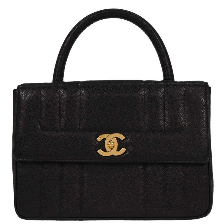 Chanel Black Calfskin Handbag 166609