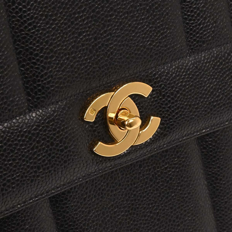 Chanel Black Calfskin Handbag 166609