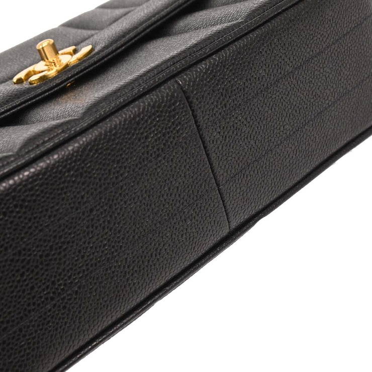 Chanel Black Calfskin Handbag 166609