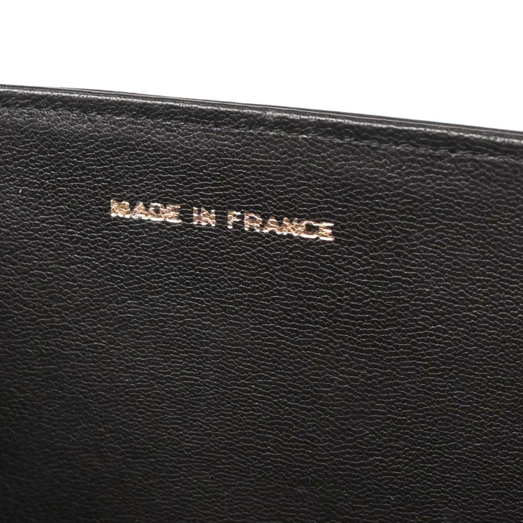 Chanel Black Lizard Turnlock Mini Full Flap Shoulder Bag 166612