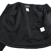 Chanel Single Breasted Jacket Black 08A #36 166619