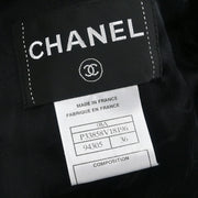 Chanel Single Breasted Jacket Black 08A #36 166619