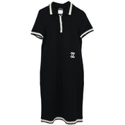 Chanel Short Sleeve Dress Black 04A #40 166620