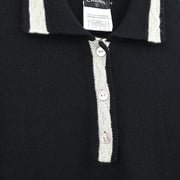 Chanel Short Sleeve Dress Black 04A #40 166620