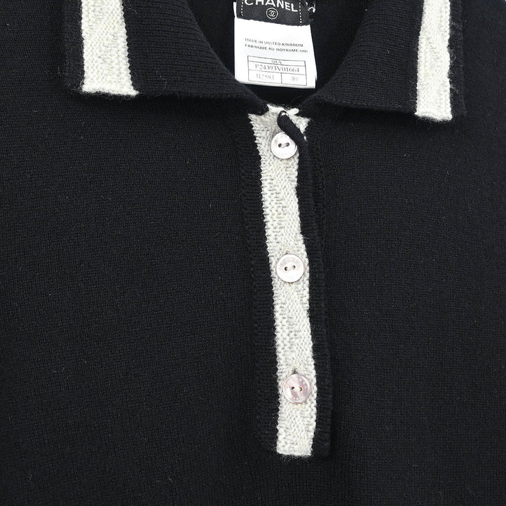 Chanel Short Sleeve Dress Black 04A #40 166620