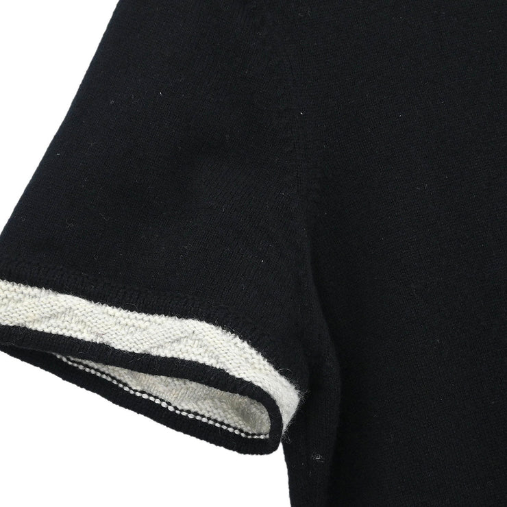 Chanel Short Sleeve Dress Black 04A #40 166620