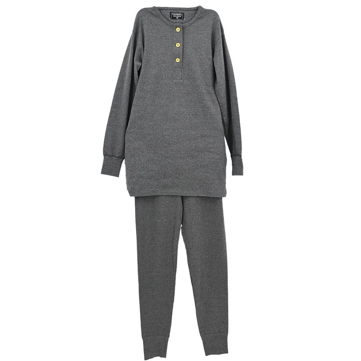 Chanel Setup Top Pants Gray 93A #40 166621