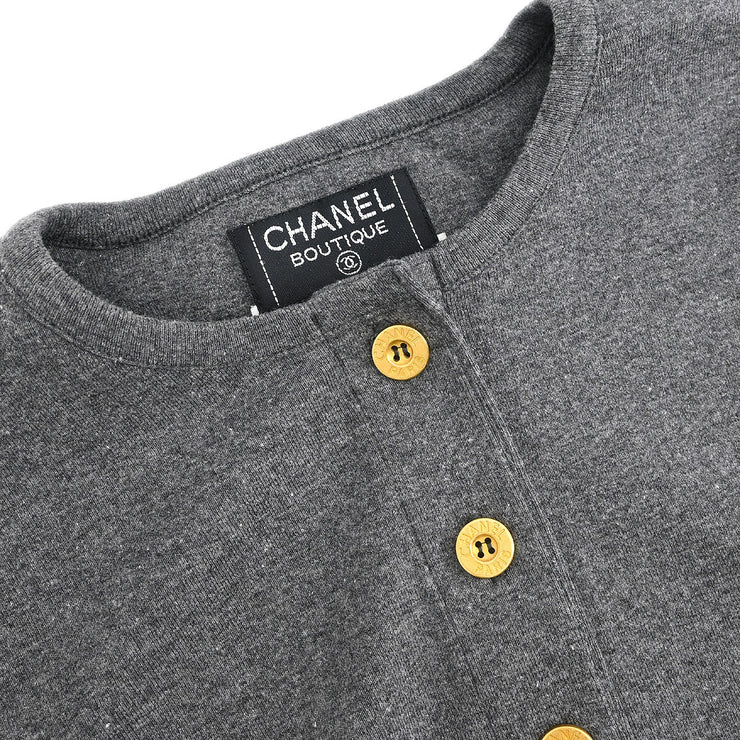 Chanel Setup Top Pants Gray 93A #40 166621